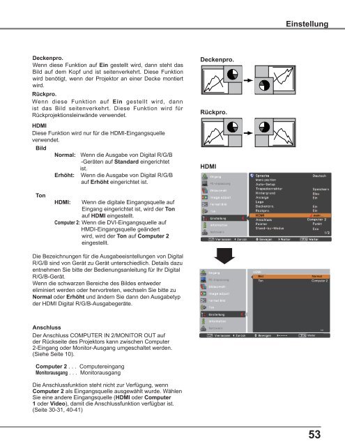 Bedienungsanleitung LC-WB42N - Eiki