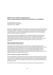 RelatÃ³rio dos auditores independentes sobre as ... - Sabesp