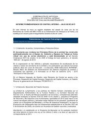 informe pormenorizado de control interno a julio de 2013