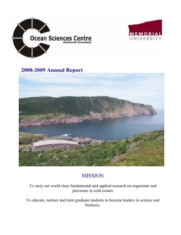 2008-2009 Annual Report - Memorial University of Newfoundland