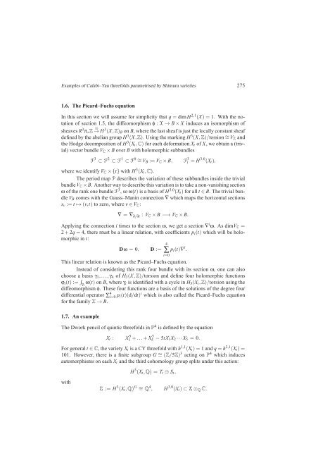 Examples of Calabi-Yau threefolds parametrised by Shimura varieties