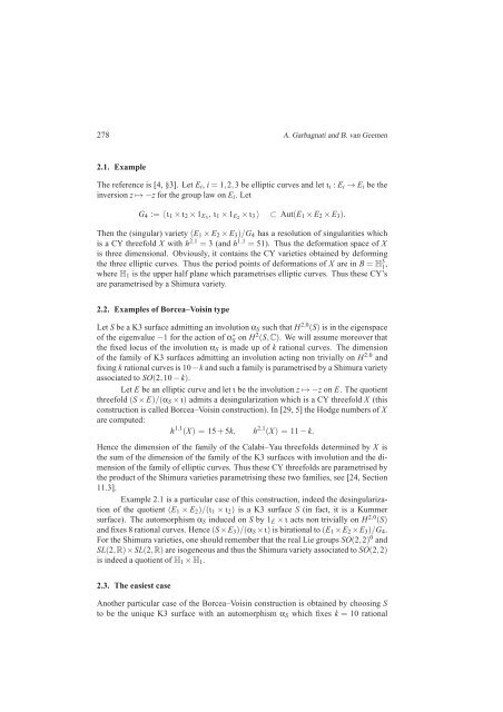 Examples of Calabi-Yau threefolds parametrised by Shimura varieties