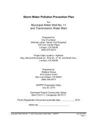 Storm Water Pollution Prevention Plan (SWPPP) - the City of Lompoc!