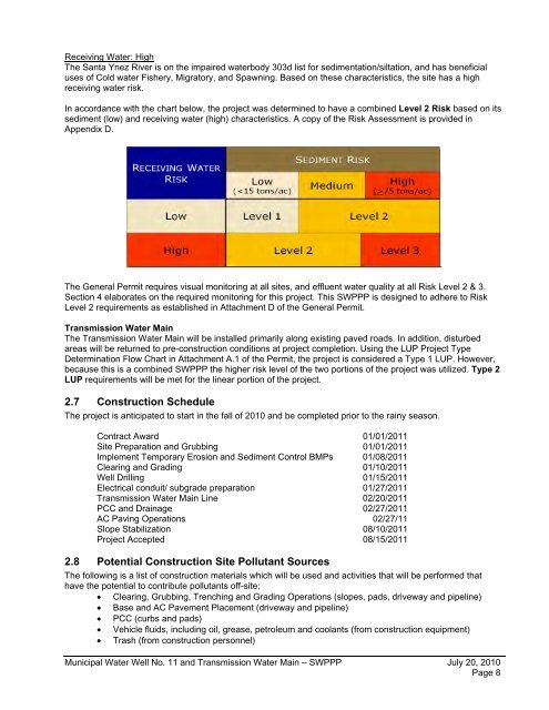 Storm Water Pollution Prevention Plan (SWPPP) - the City of Lompoc!