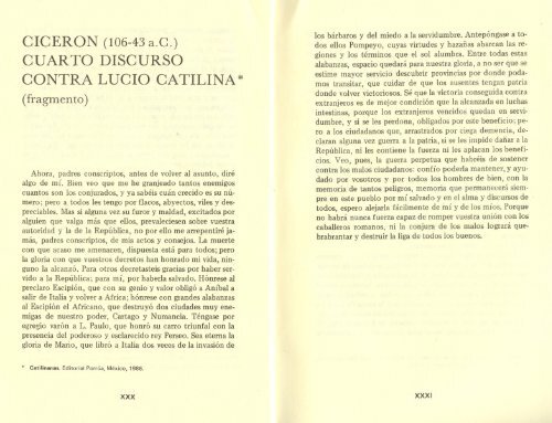 cuarto discurso contra lucio catilina - Frente de AfirmaciÃ³n Hispanista