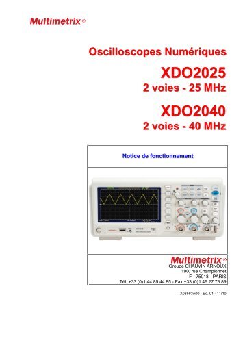 XDO2025 XDO2040 - Multimetrix