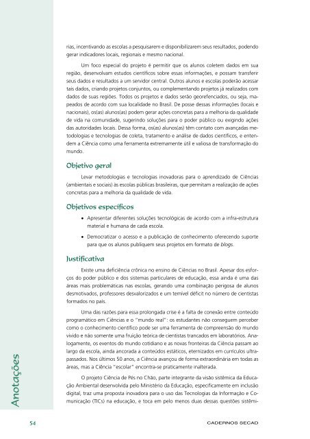 Educação Ambiental: aprendizes de sustentabilidade - Ministério da ...