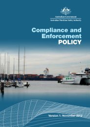 Compliance and Enforcement PoliCy - Australian Maritime Safety ...