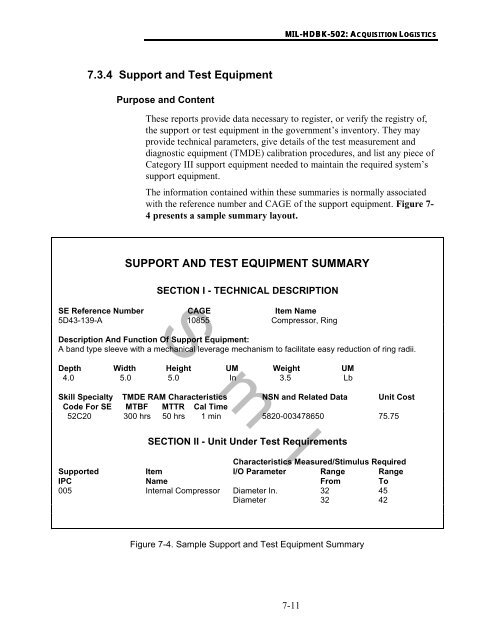 MIL-HDBK-502 - Barringer and Associates, Inc.