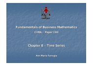 Fundamentals of Business Mathematics Chapter 8 â Time Series