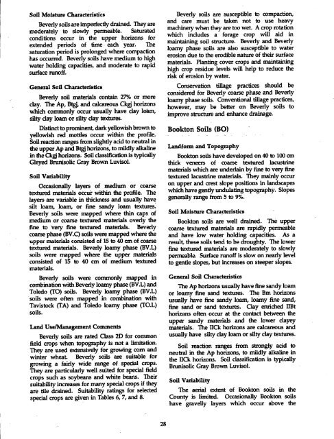 The Soils of Elgin County - Agriculture and Agri-Food Canada