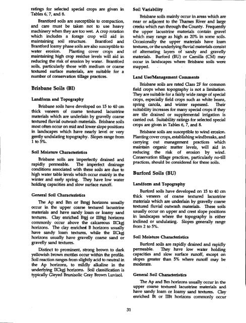 The Soils of Elgin County - Agriculture and Agri-Food Canada