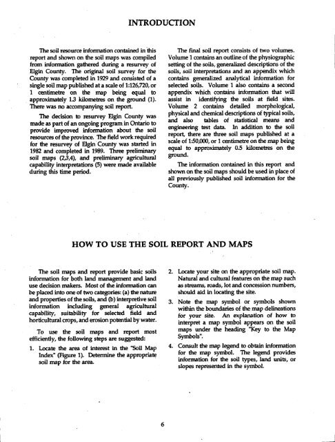 The Soils of Elgin County - Agriculture and Agri-Food Canada