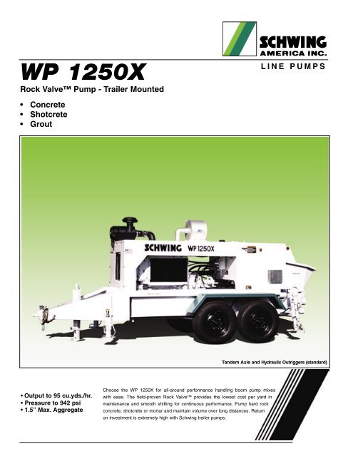 WP 1250X - Concrete Equipment Inc