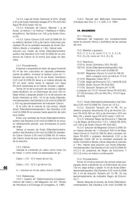 Productos derivados de magnesio