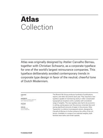 Atlas Collection - Commercial Type