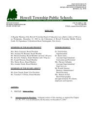 MINUTES 12-15-10.pdf - Howell Township Public Schools