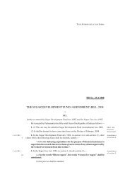 the sugar development fund (amendment) bill, 2008 - PRS