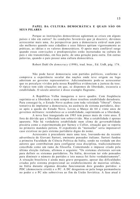 A QuestÃƒÂ£o DemocrÃƒÂ¡tica, 2010. - Instituto de Humanidades