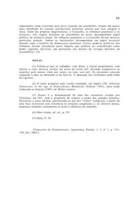 A QuestÃƒÂ£o DemocrÃƒÂ¡tica, 2010. - Instituto de Humanidades