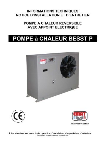 POMPE Ã  CHALEUR BESST P - EMAT