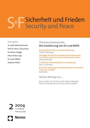 2004 - Sicherheit und Frieden (S+F) â€“ Security and Peace