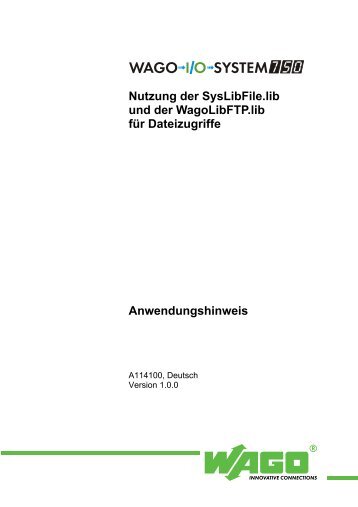 Beispielprogramm - Wago
