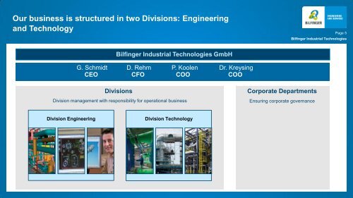 Presentation Schmidt - Bilfinger