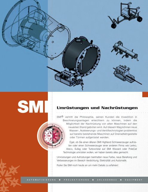 UmrÃ¼stungen und NachrÃ¼stungen - Snow Machines, Inc.