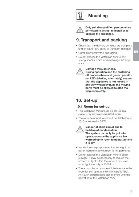 VistaScan Mini manual - PROFI - dental equipment