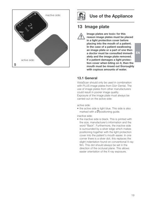 VistaScan Mini manual - PROFI - dental equipment