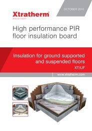 High performance PIR floor insulation board - Xtratherm