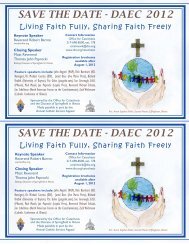 DAEC 2012 - Diocese of Springfield in Illinois