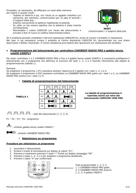 Manuale istruzioni - Num'Axes