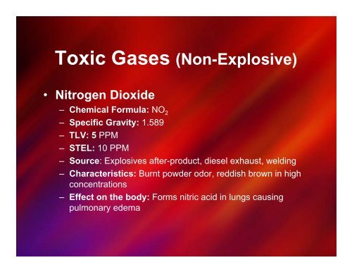 Mine Gases - Usmra.com