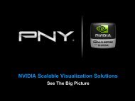 NVIDIA Scalable Visualization Solutions See the big picture - PNY