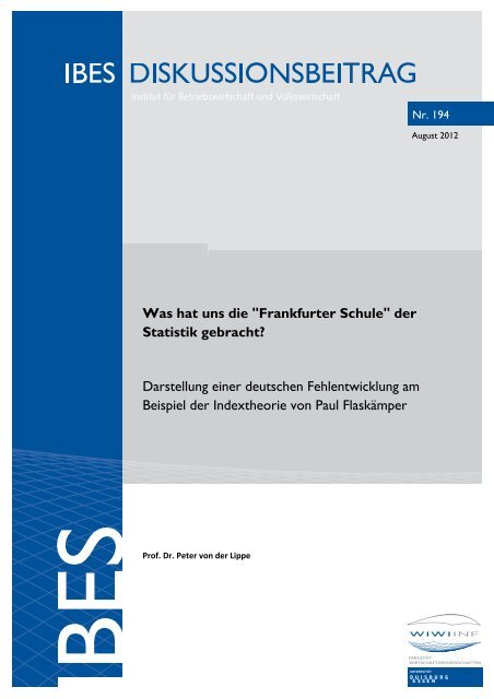 Was Hat Uns Die Frankfurter Schule Der Statistik Gebracht