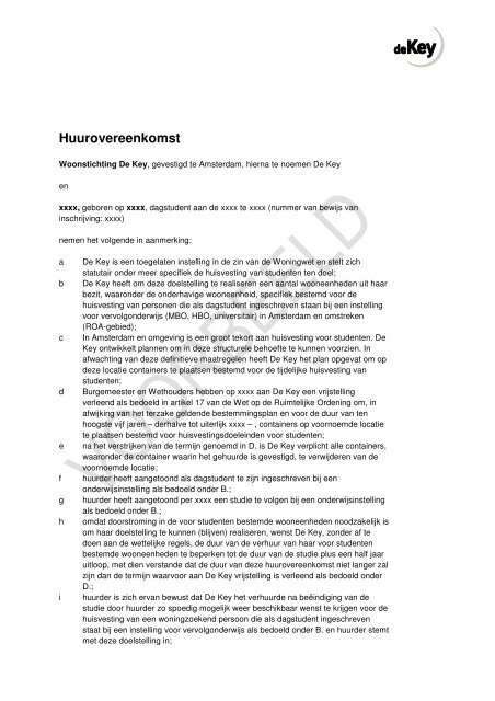 campuscontract containerwoning (pdf, 287kb) - studenten