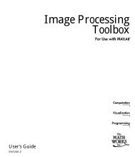 Image Processing Toolbox User's Guide