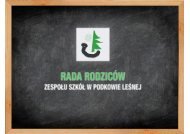 Prezentacja - Rada Rodziców Zespołu Szkół w Podkowie Leśnej