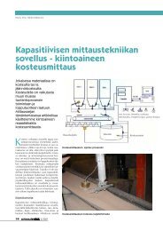 Kapasitiivisen mittaustekniikan sovellus ... - Hantor-Mittaus Oy