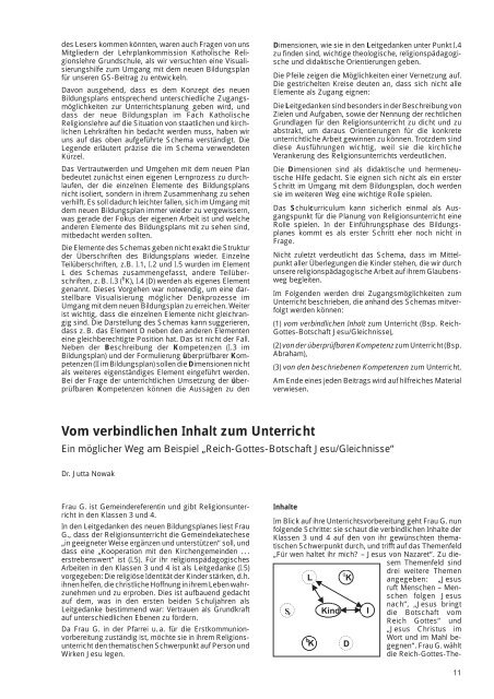 Standards und Religionsunterricht - Erzbischöfliches Ordinariat ...