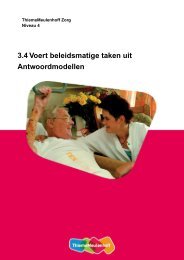 3.4 Voert beleidsmatige taken uit Antwoordmodellen