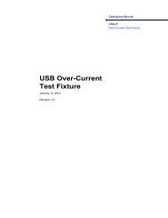 USB Over-Current Test Fixture Operation Manual - USB.org