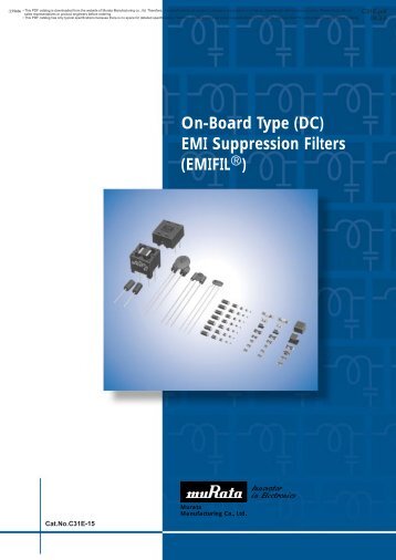 On-Board Type (DC) EMI Suppression Filters ("EMIFIL")