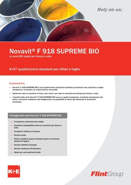 Novavitâ F 918 Supreme Bio Flint Group