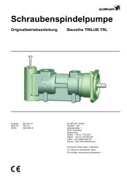 Schraubenspindelpumpe - ALLWEILER Service-Portal