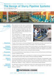 The Design of Slurry Pipeline Systems - Paterson & Cooke