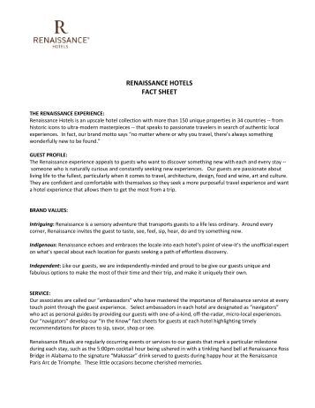 hotel renaissance sheet fact Marriott News Fact Inn Center Residence Sheet 2011 hotel renaissance sheet fact Marriott News Fact Inn Center Residence Sheet 2011