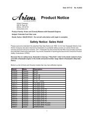 Service Letter Template - Ariens